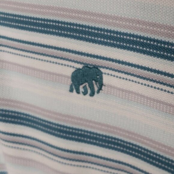 Banana Republic Mens Striped Knit Polo XL - Picture 3 of 5